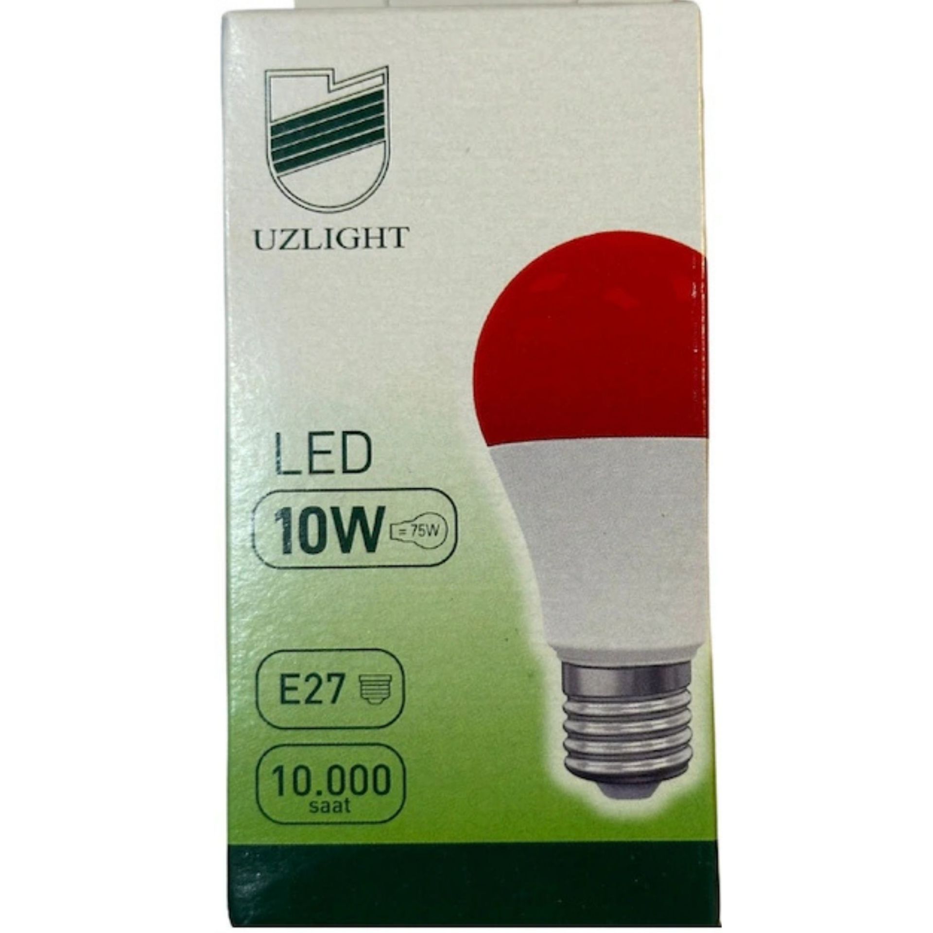 UZLIGHT 10W RENKLİ LED AMPUL YEŞİL/MAVİ/KIRMIZI