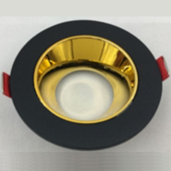 Sıva Altı Dekoratif Armatür Siyah / Parlak Gold