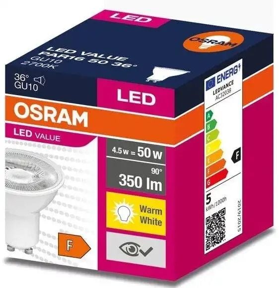 OSRAM - LEDVANCE VALUE PAR16 4,5W GU10